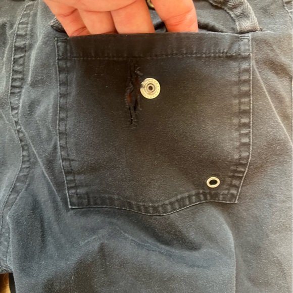 Vintage Y2K Utility Limited Cargo Zipper Drawstring Bottom Capri Pedal Pushers - Picture 8 of 15